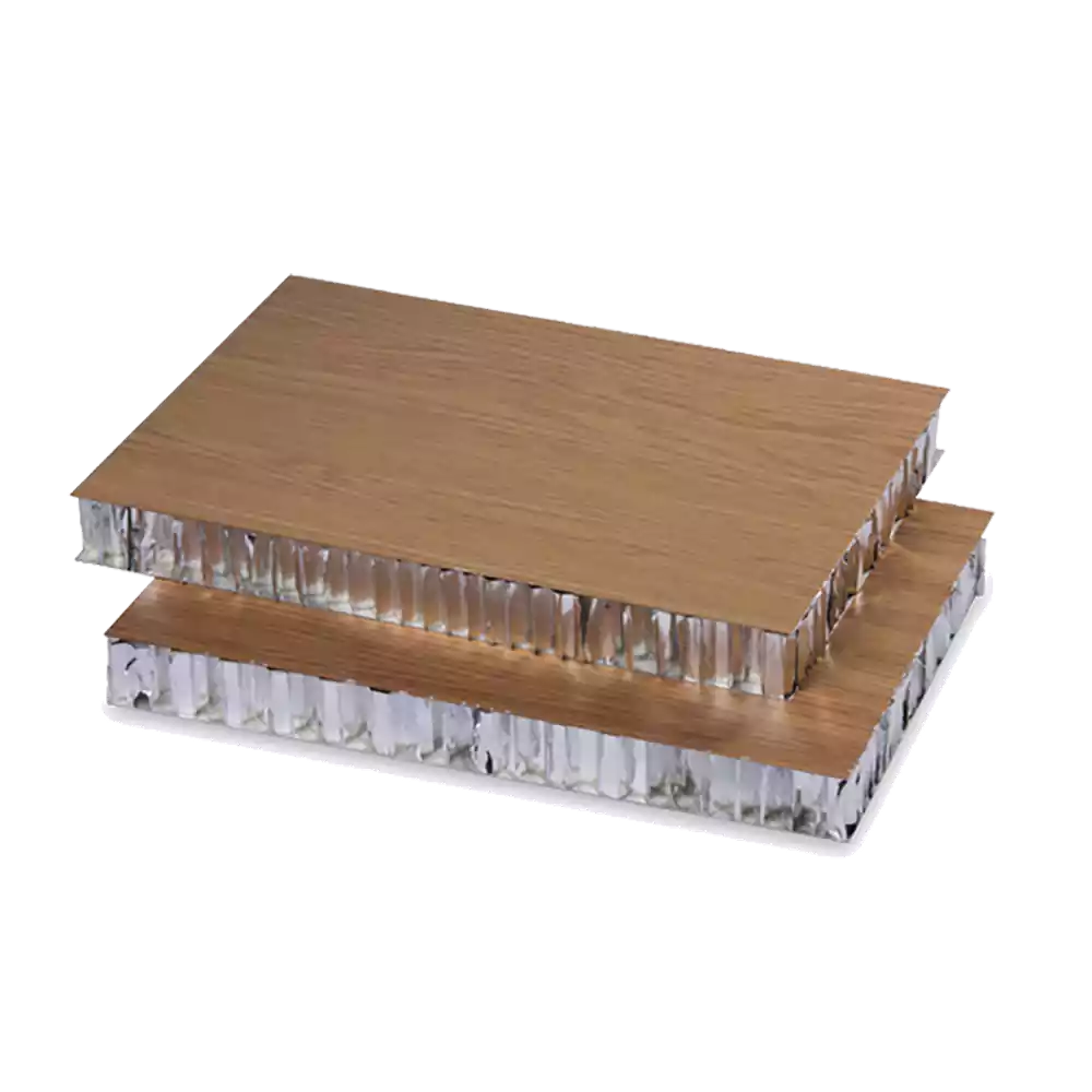 Imitation wood grain aluminum honeycomb panel