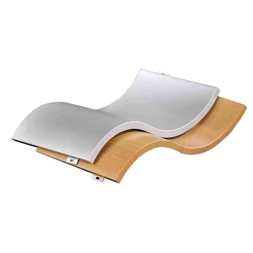 Hyperbolic aluminum veneer