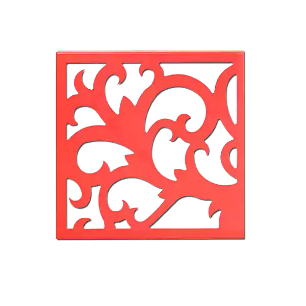 Artistic hollow aluminum veneer
