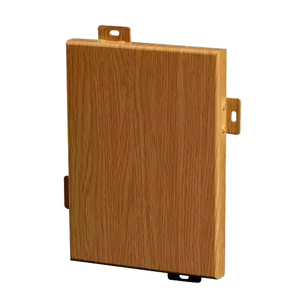 Wood grain aluminum veneer