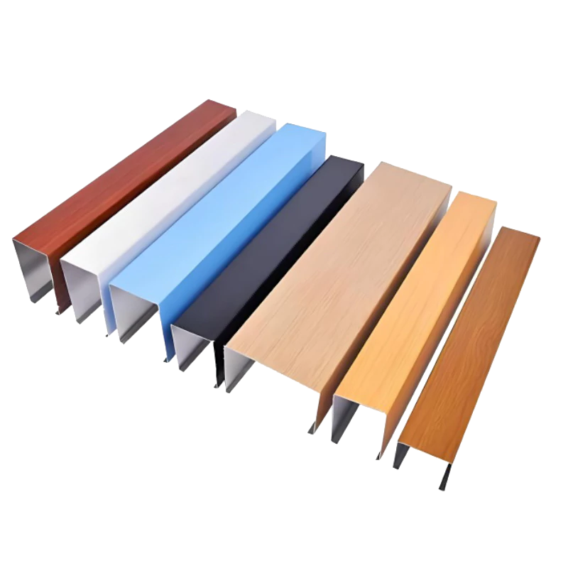 U-shaped aluminum square tube