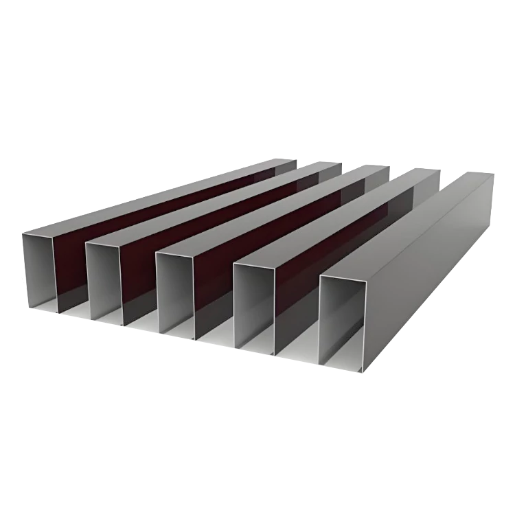 U-shaped aluminum square tube