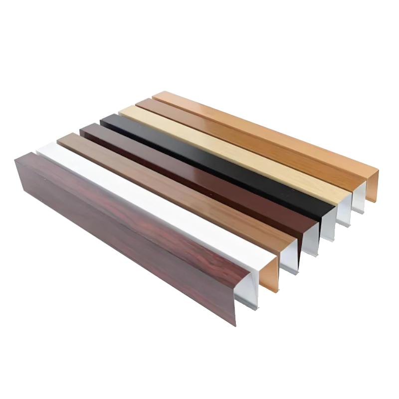 U-shaped aluminum square tube