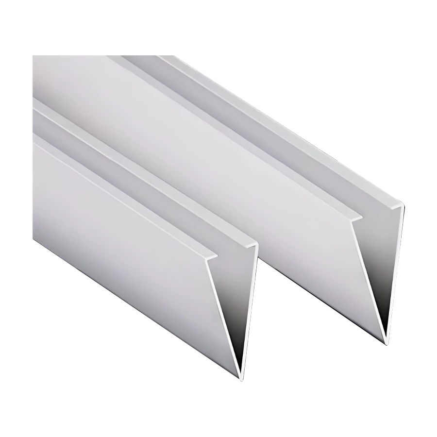 V-shaped aluminum square tube