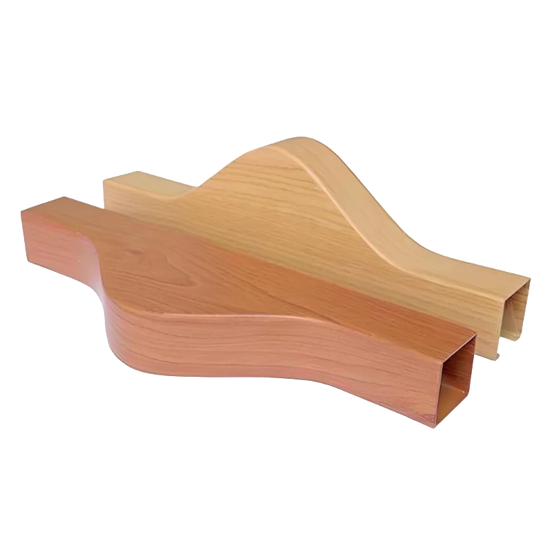 Curved tube aluminum square tube