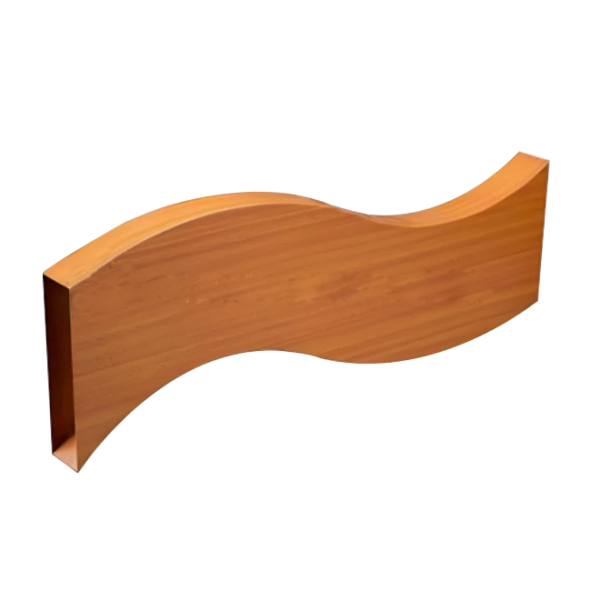 Curved tube aluminum square tube