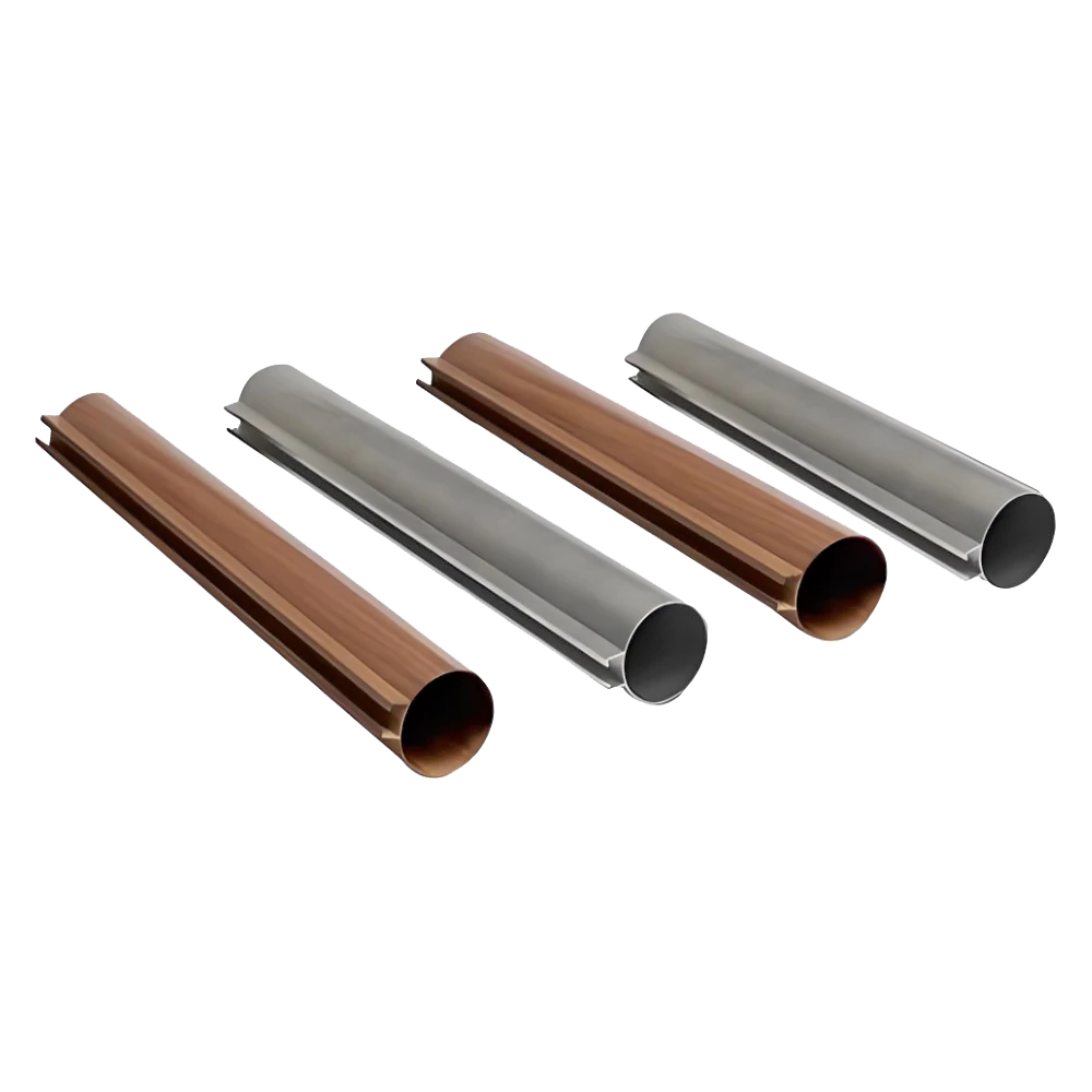 Round tube aluminum square tube