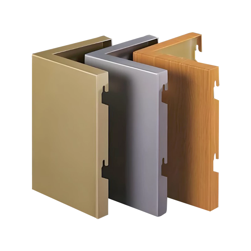 Square column-clad aluminum veneer