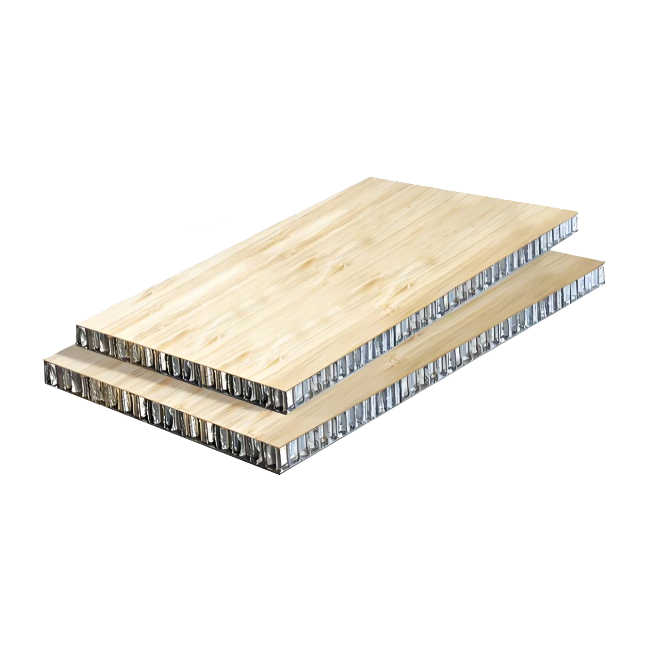 Wood grain aluminum honeycomb panel
