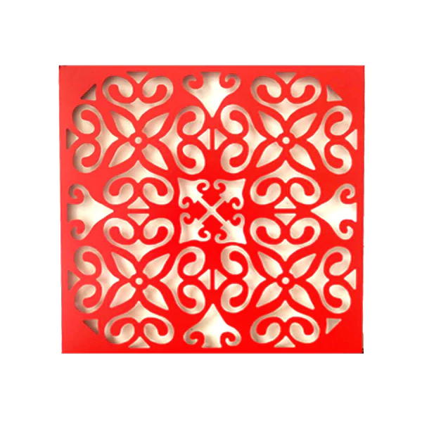 Aluminum carved window decoration
