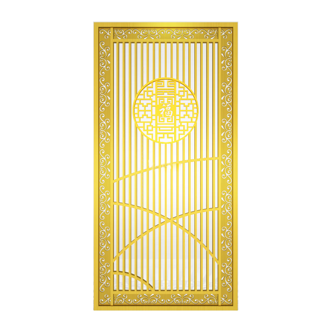 Artistic aluminum screen
