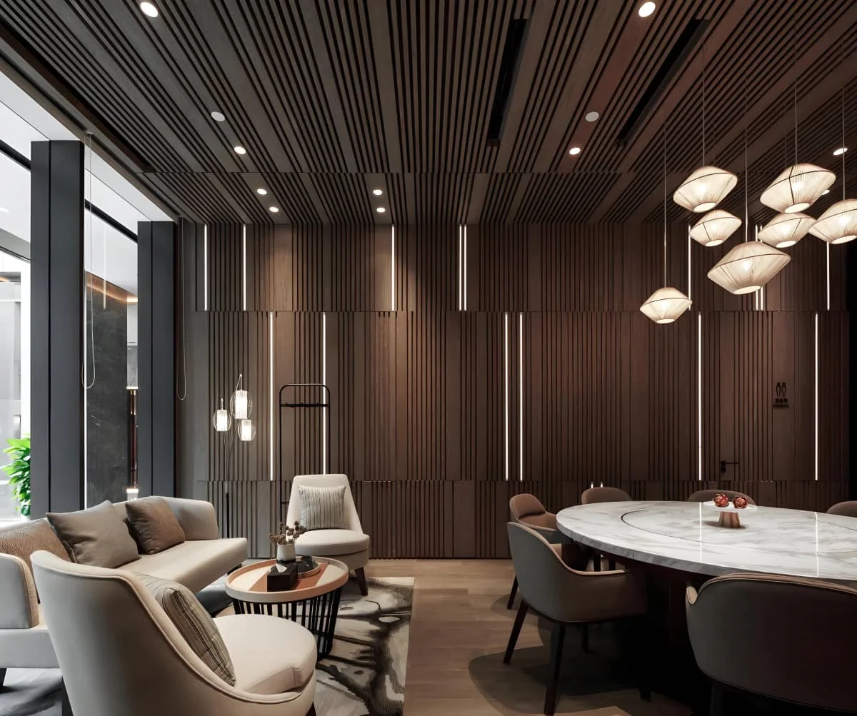 Acoustic Wood Ceiling Panels