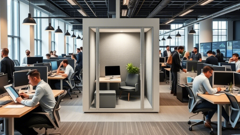 Open-Plan Office Noise Distraction: The Office Booth Solution (+Enhanced Productivity & Well-Being)